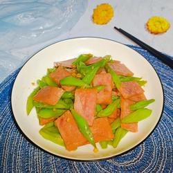 火腿炒四季豆的做法[图]