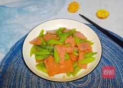 火腿炒四季豆的做法图解8
