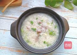 牛肉青菜砂锅粥的做法图解1