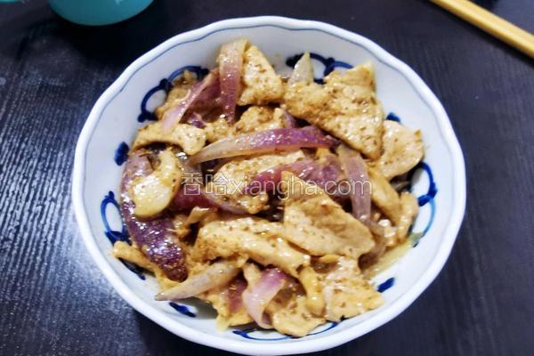 孜然洋葱炒猪里脊