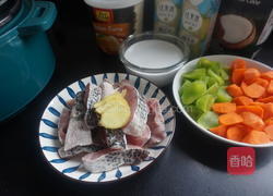 不加一滴水の泰式椰香咖喱鱼的做法图解1