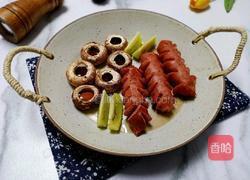 口蘑烤肠拼盘的做法图解8