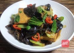 小白菜木耳烧豆腐的做法图解14