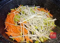 菠菜豆芽炒粉丝的做法图解3