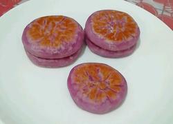 苏子馅紫薯酥饼