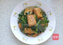 豆腐炒韭菜的做法图解9