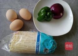 金针菇炒鸡蛋的做法图解1