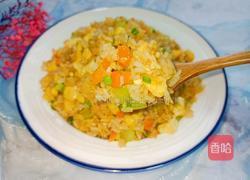 芹菜胡萝卜蛋炒饭的做法图解10