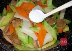 牛肉丸炒青瓜山药的做法图解6