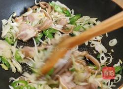 猪耳炒荞头的做法图解7