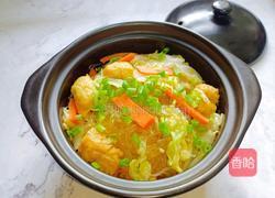 白菜豆腐粉丝煲的做法图解8