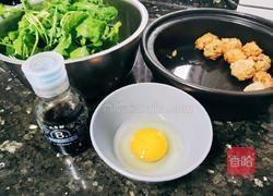 荠菜丸子鸡蛋汤的做法图解1