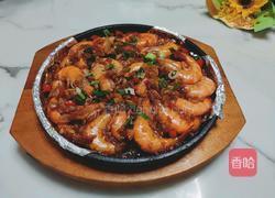 铁板粉丝虾的做法图解13