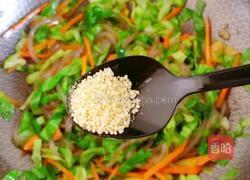 山药粉丝胡萝卜炒甘蓝的做法图解17