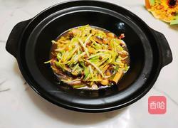 肉沫蘑菇炒蒜黄的做法图解7