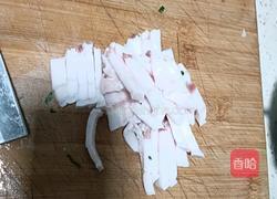 大蒜干丝炒肉丝的做法图解2