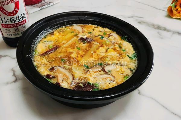 土豆香菇鸡蛋汤