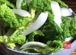 青菜肉丝汤面的做法图解2