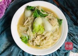 青菜肉丝汤面的做法图解8