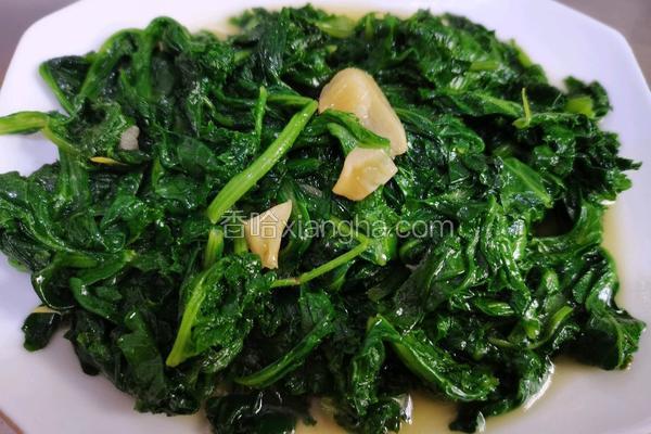 清炒苔菜叶