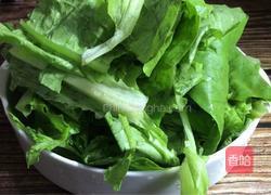 青菜蛋炒年糕的做法图解2