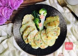 西兰花小饼的做法图解8