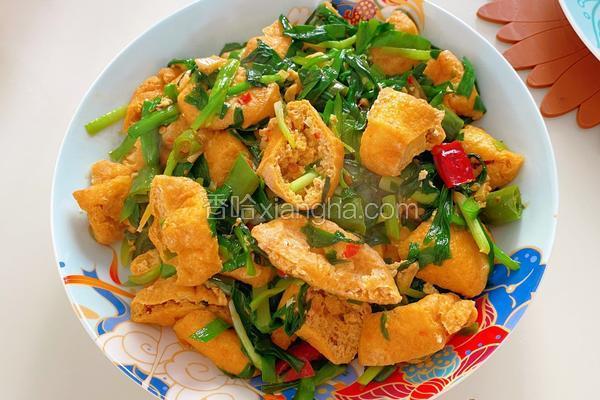 豆泡炒韭菜