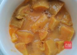 微波炉版红薯花生糕的做法图解5