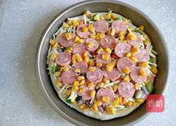 杂蔬火腿披萨的做法图解7