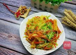 肉皮炒三丝的做法图解13