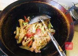 西红柿炒有机菜花的做法图解7