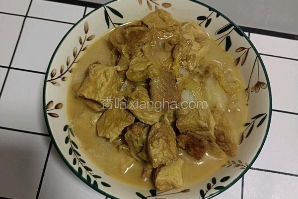 猪肉大白菜炖冻豆腐