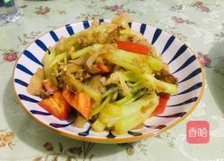 菜花炒肉片的做法图解9