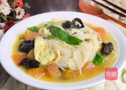 木耳番茄汤面的做法图解11