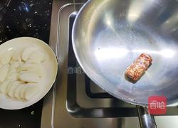 年糕炒菠菜的做法图解2