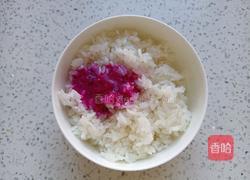 火龙果花朵饭团的做法图解4