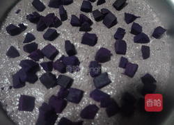 糯叽叽的紫薯黑米糕的做法图解7