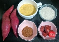 大米小米红薯粥的做法图解1