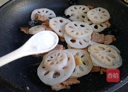 莲藕炒肉盖浇饭的做法图解11