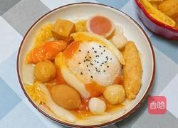 番茄浓汤丸子盖饭的做法图解12