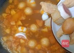 番茄浓汤丸子盖饭的做法图解8