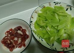 莴笋炒肉的做法图解4