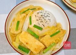 娃娃菜豆腐盖饭的做法图解15