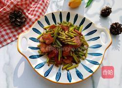 腊肉炒蒜薹的做法图解12