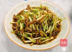 蒜黄炒肉丝的做法图解9