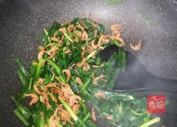 韭菜炒河虾的做法图解4