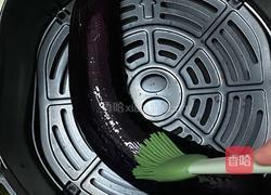 烤茄子 空气炸锅版的做法图解2