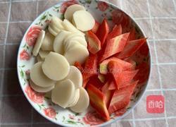 豌豆尖炒年糕的做法图解2