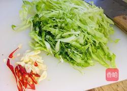 莲花菜鸡蛋炒米线的做法图解5