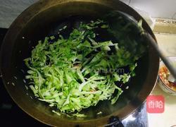 莲花菜鸡蛋炒米线的做法图解8